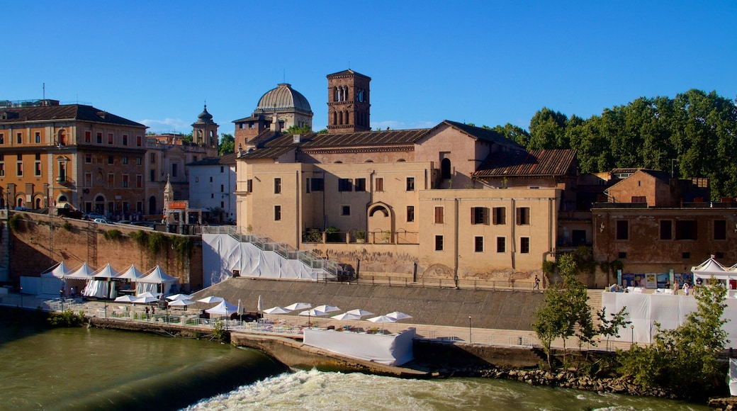 Île Tibérine montrant patrimoine architectural