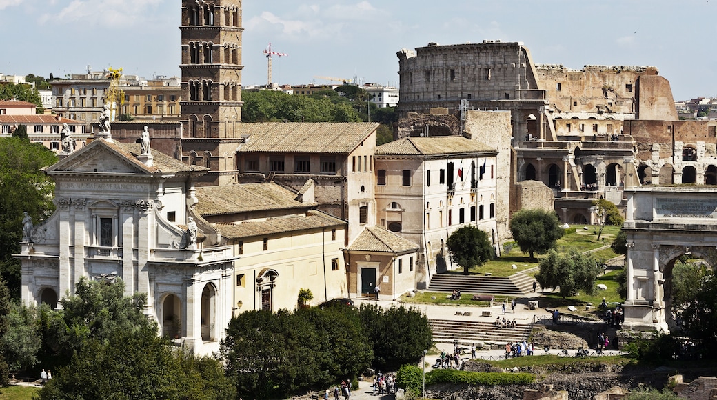 Panoramic view over the historic center from Mount Monte Mario