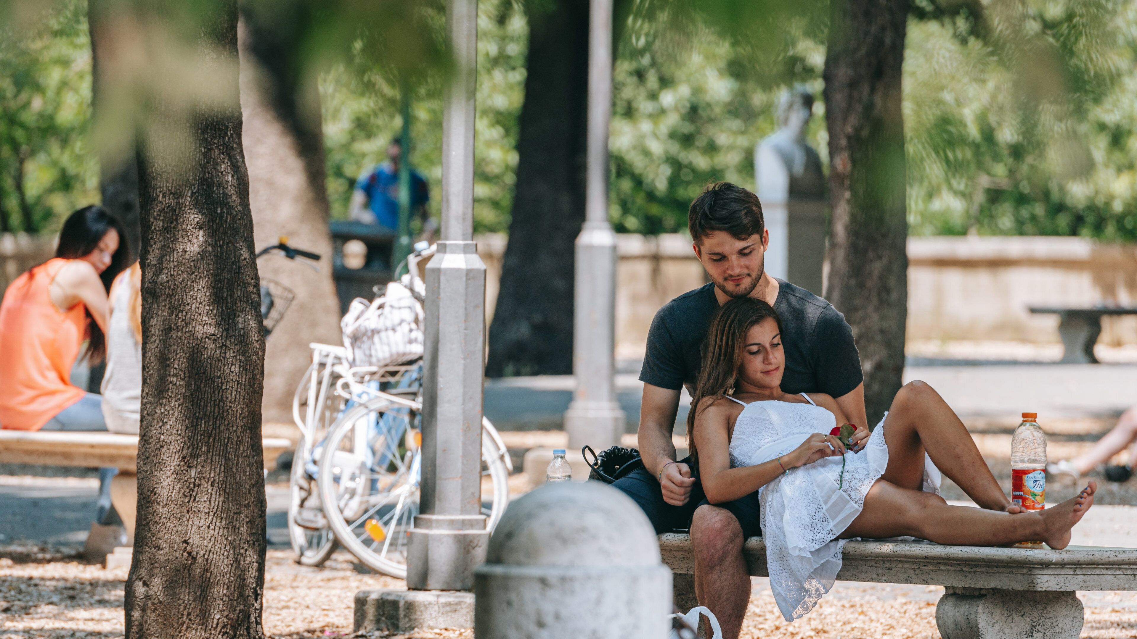 Pincio which includes a garden as well as a couple