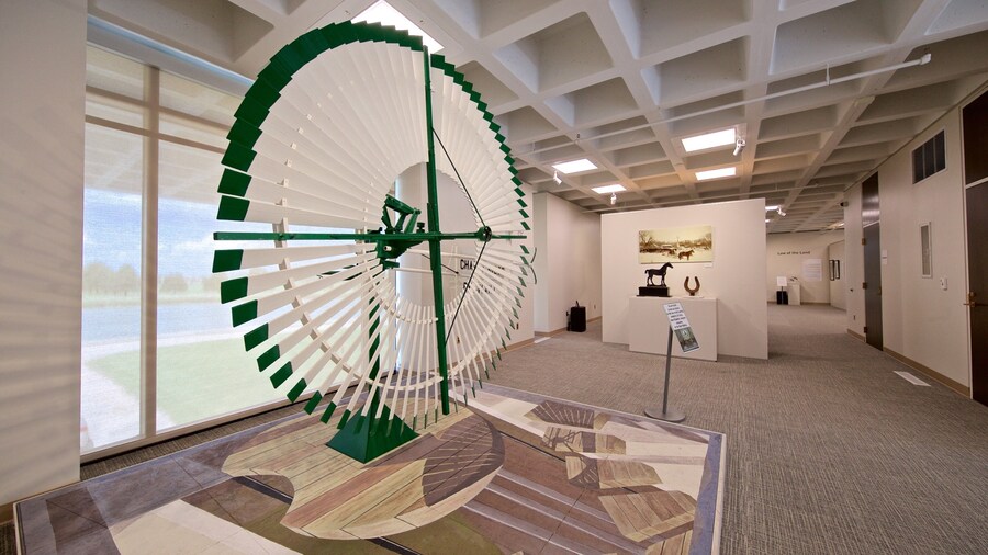 Stuhr Museum of the Prairie Pioneer featuring interior views and heritage elements