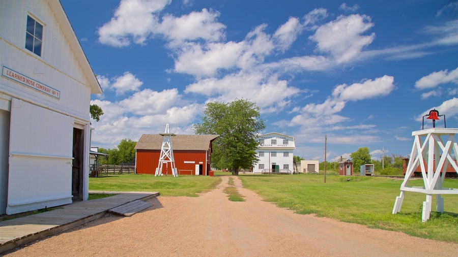 Stuhr Museum of the Prairie Pioneer showing a small town or village