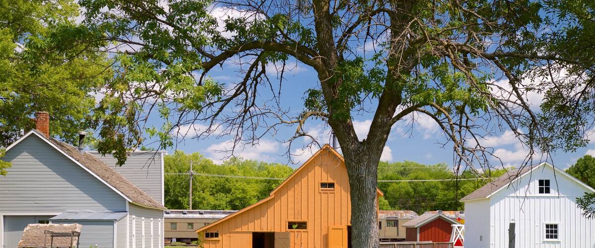 Stuhr Museum of the Prairie Pioneer mit einem Haus