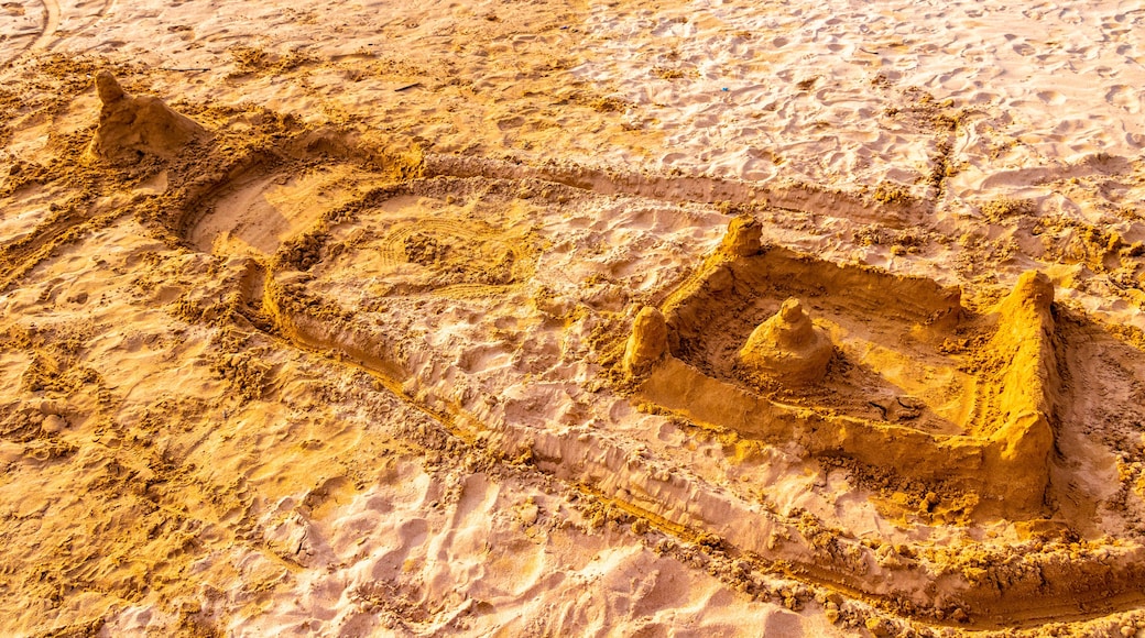 Temple of sand like a sandcastle Bentota Beach Sri Lanka.