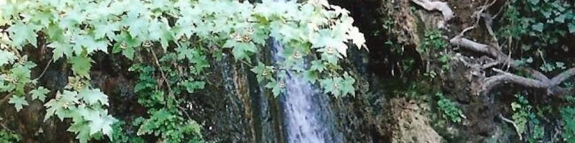 This is called Butterfly Gorge. It is quite off the beaten track and took us about an hour to get there. On the way we stopped at a tiny outdoor grill restaurant and had the BEST souvlaki of our trip and coke out of a glass bottle. Sometimes it's fun to get lost. The walk through the gorge is long so bring water and good shoes. Watch for wildlife.