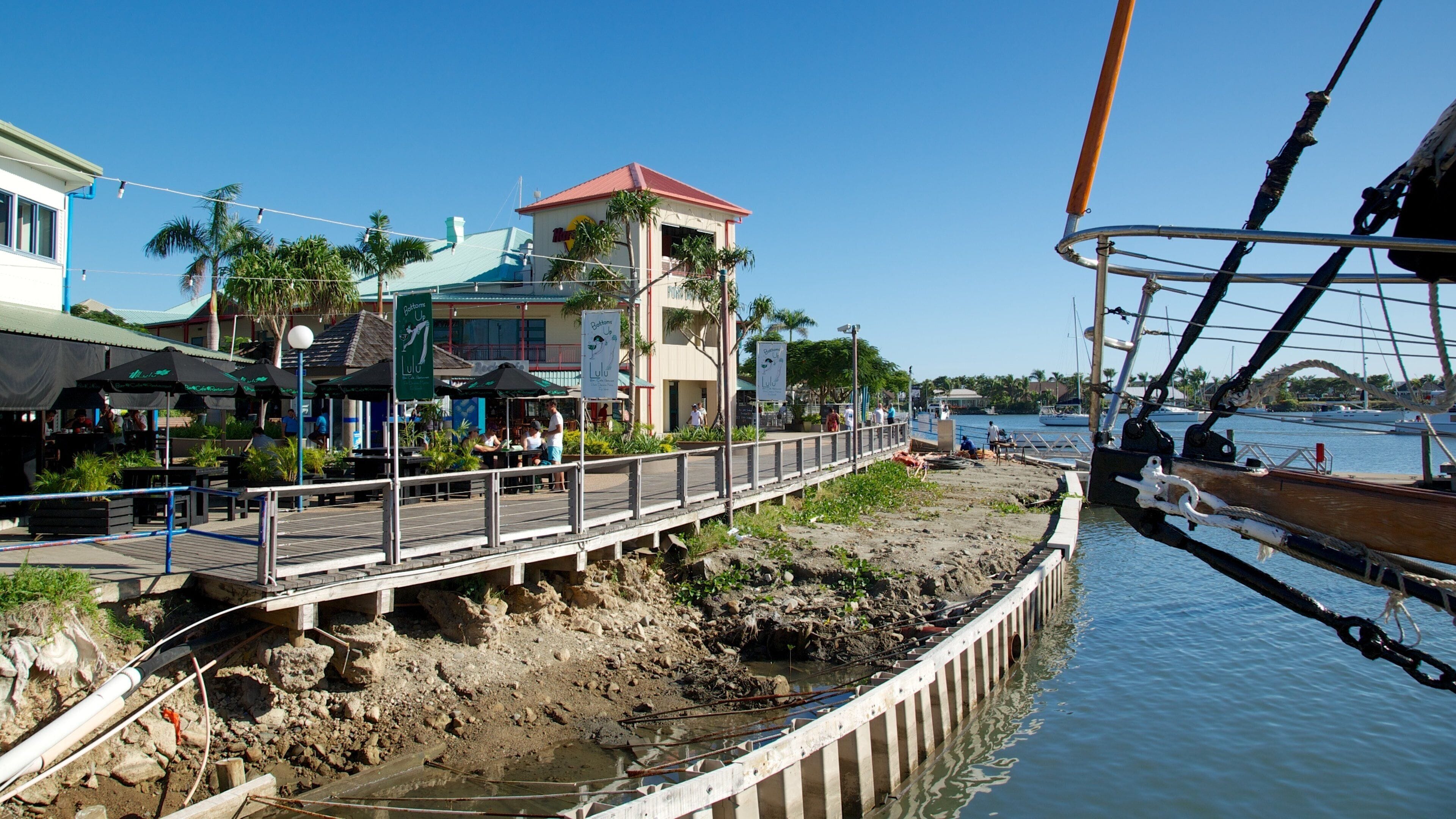 Denarau Island which includes a small town or village