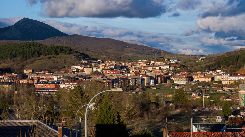 Guardo town in Palencia at sunset, Spain