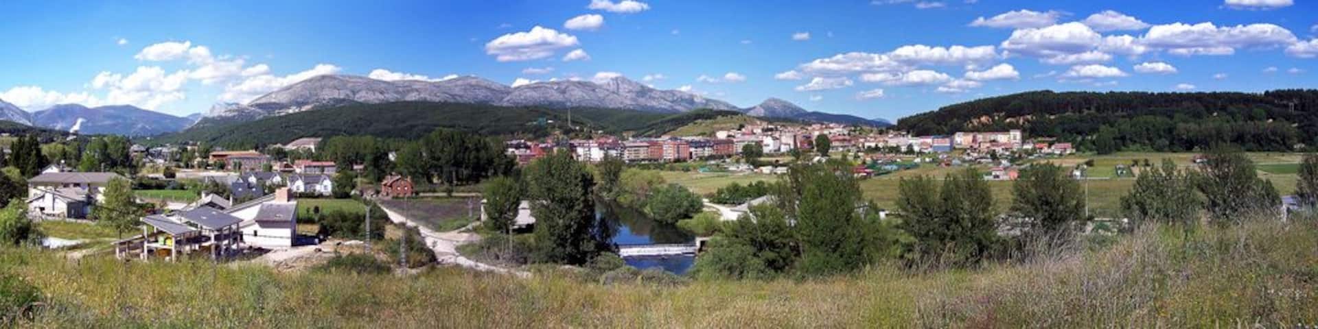 Panorama de Guardo desde Explosivos, julio 2007