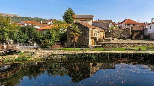 Lake of the leisure park of the city of Boticas, Vila Real district, North Region, Alto Tâmega sub-region, Portugal