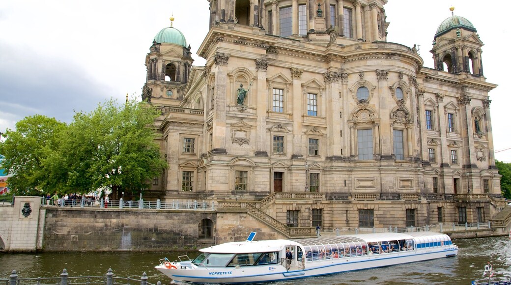 Friedrichstrasse which includes heritage architecture and a river or creek