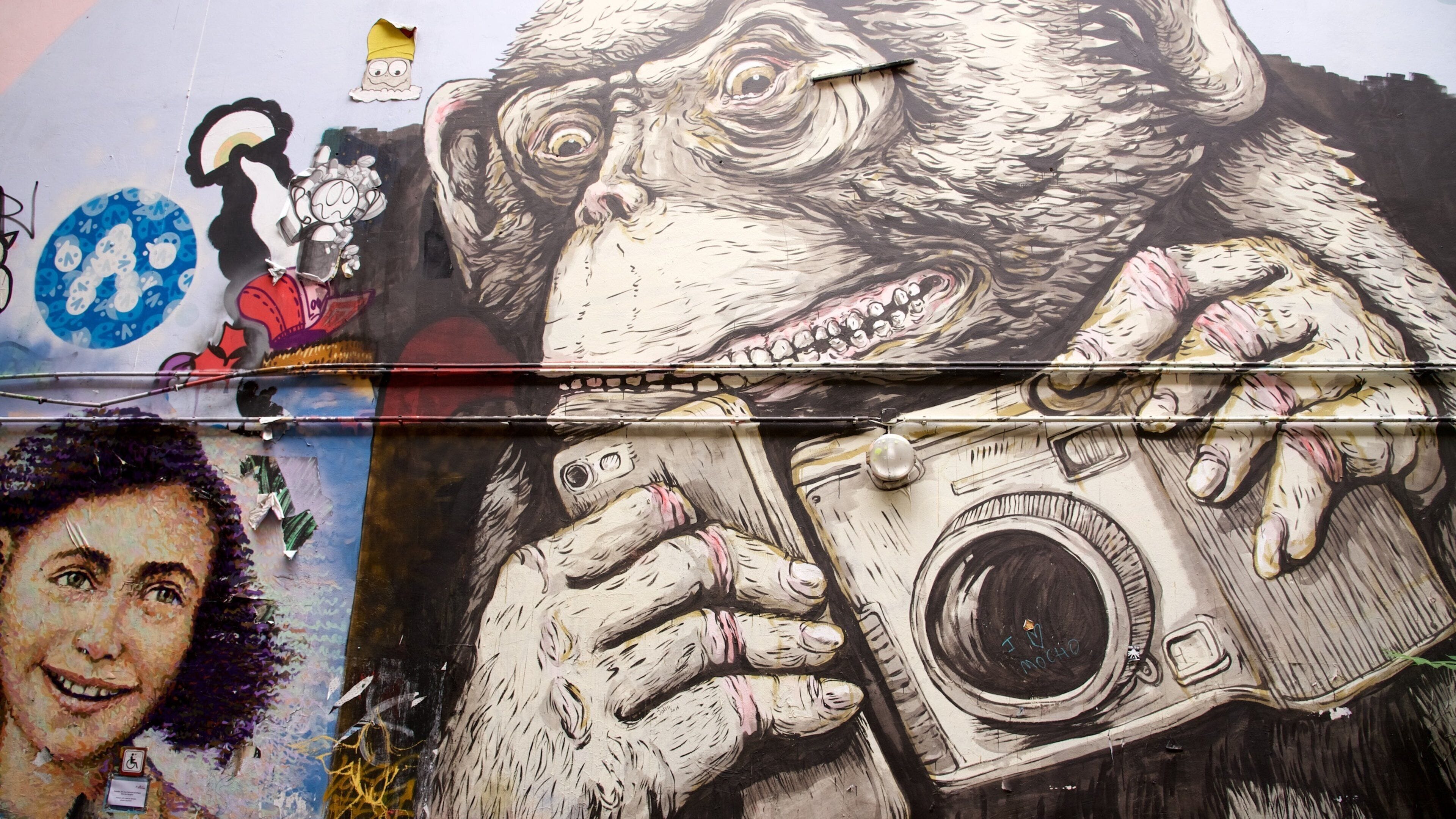 Friedrichstrasse featuring outdoor art