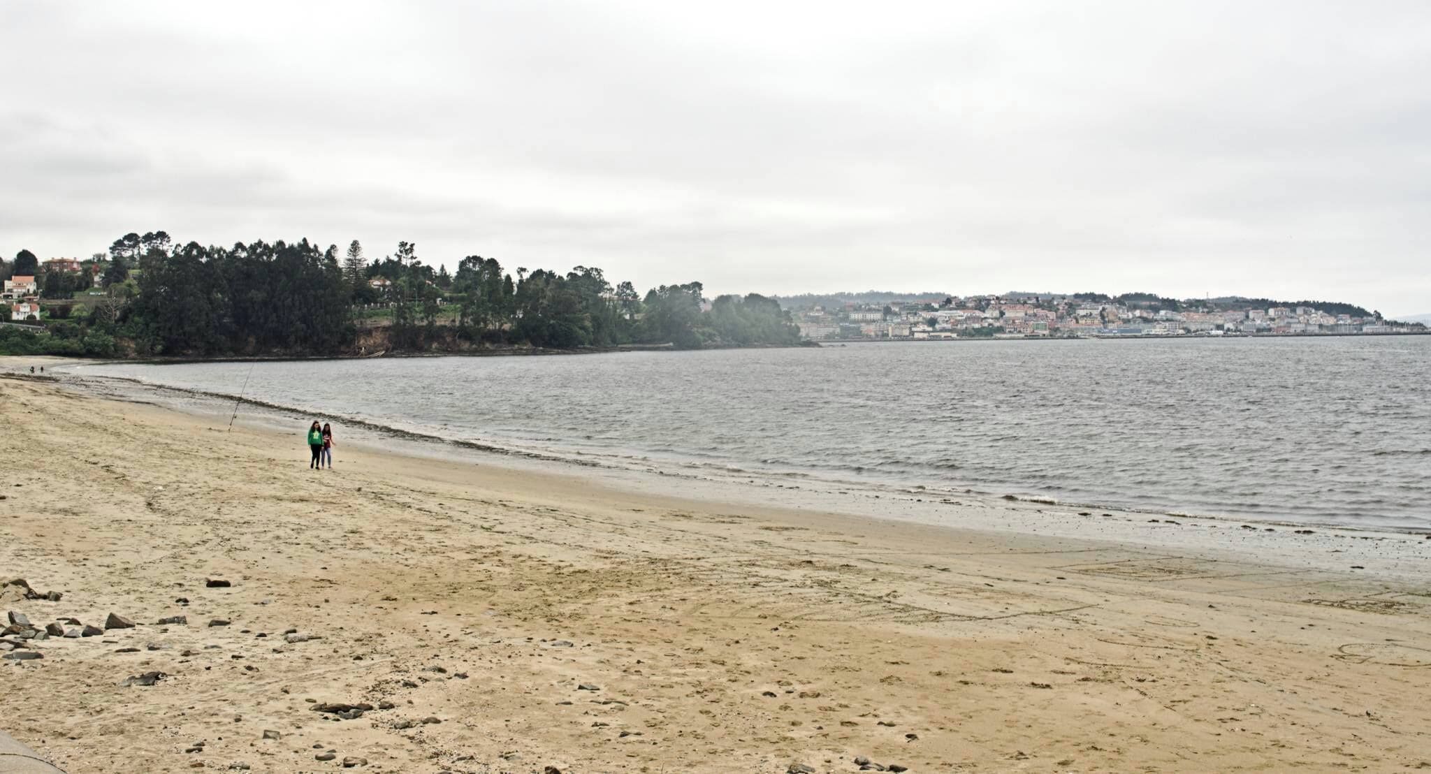 Vista da praia de Gandarío