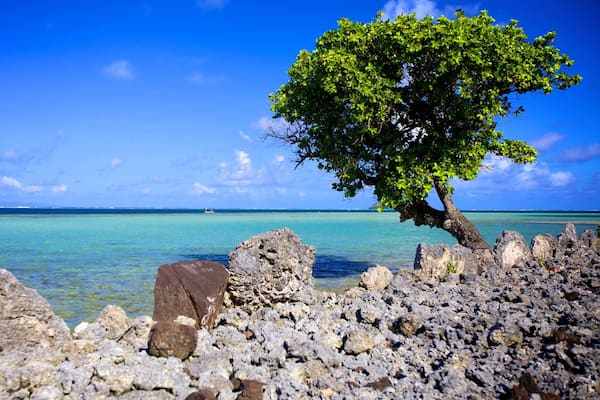 Marae Taputapuatea qui includes plage de galets et vues littorales