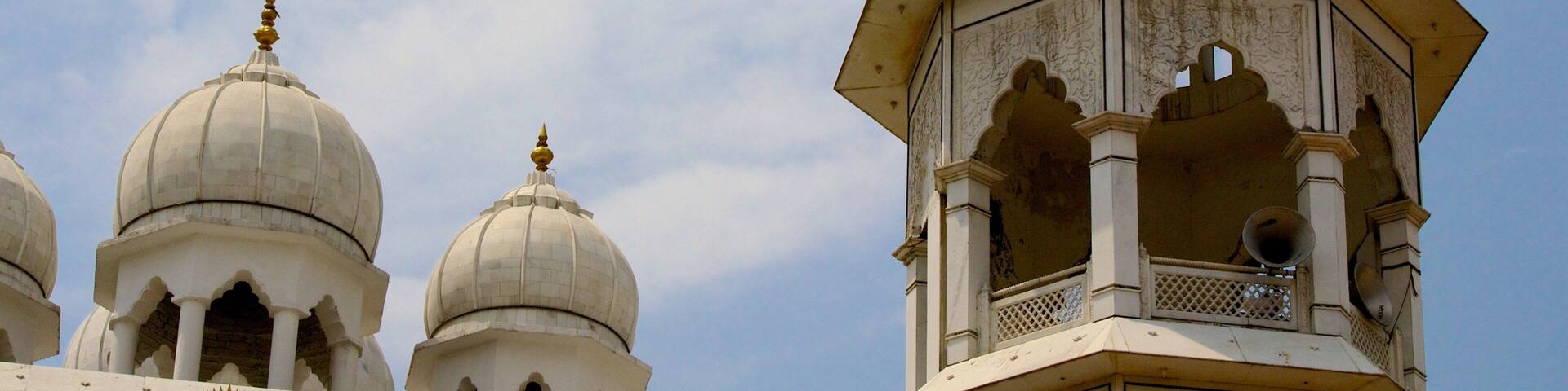 Shri Guru Ravidas Mandir Chak Hakim showing heritage architecture and a temple or place of worship