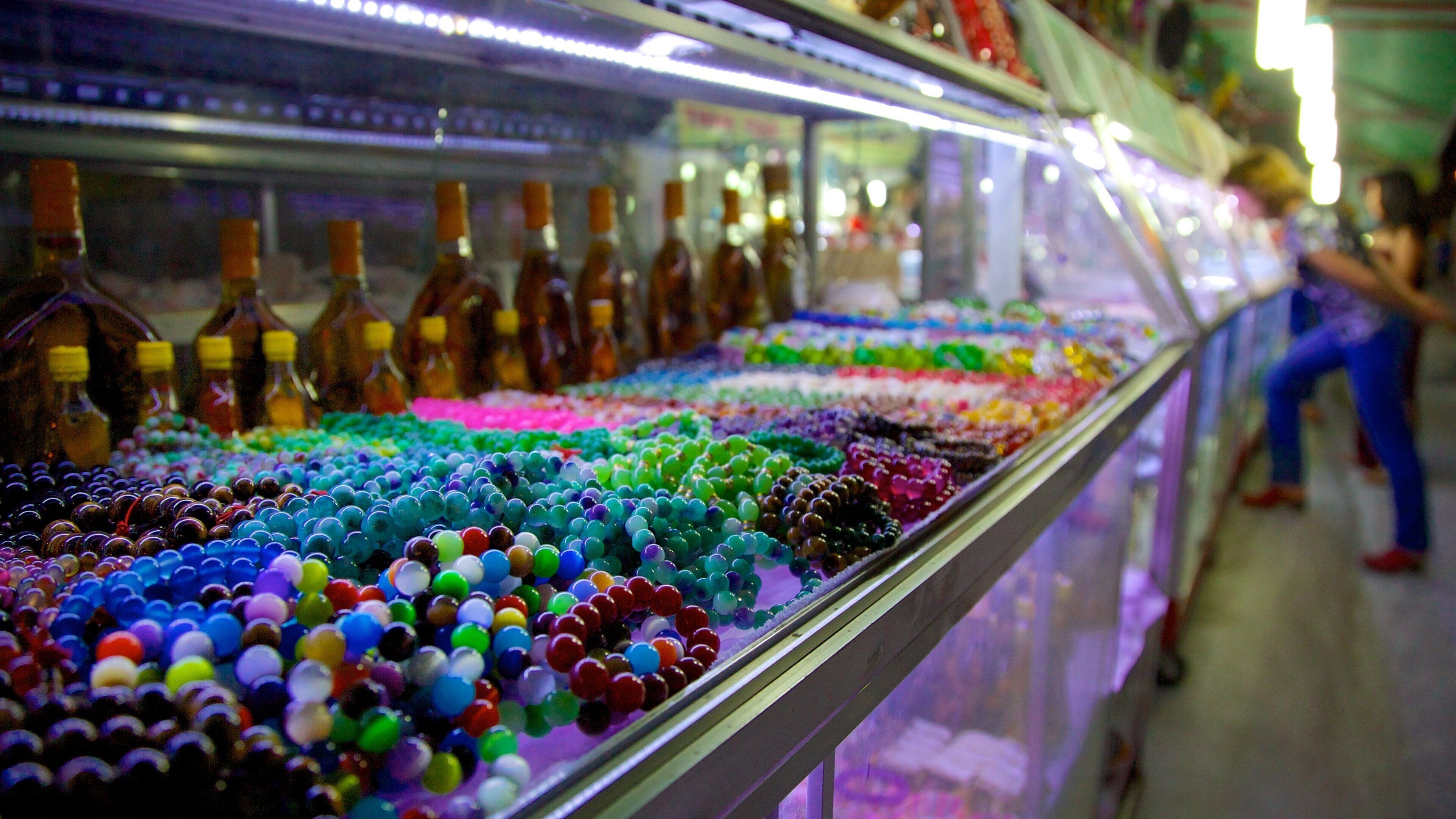 Dinh Cau featuring drinks or beverages, markets and interior views