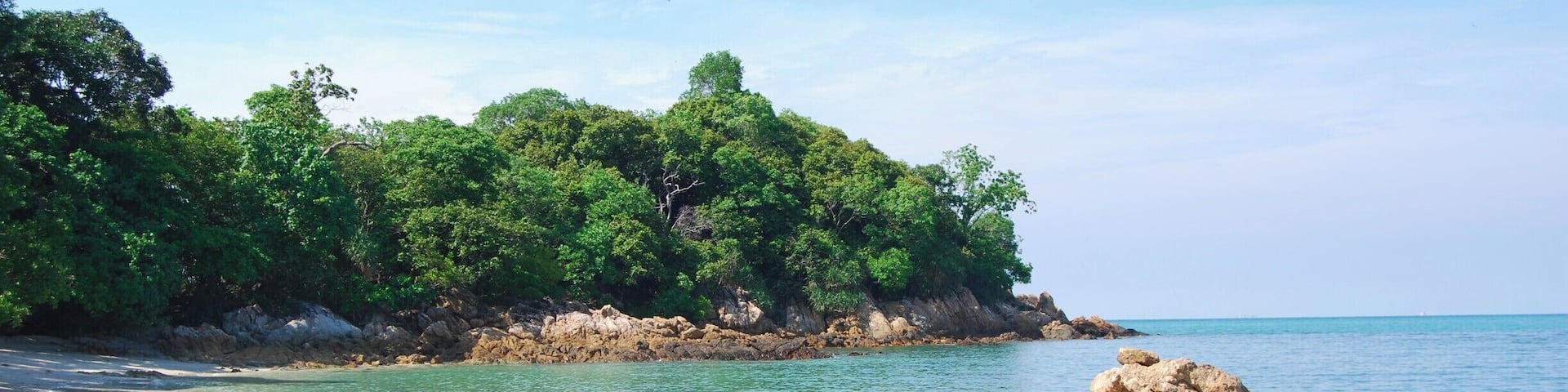 This secluded beach sits beneath/behind the Cape Rachado Lighthouse. It is prestine with soft, fine white sand and clear blue water. The beach is small and wonderful. We saw no one in the entire park when we were there. To find the beach: walk up the road to the lighthouse (entrance fee is 1 ringgit/person). Walk up the stairs to the lighthouse and in the back left there are stairs going down. Follow the path to the bottom - which is a tiring but short hike on the way back! You will find 2 beaches, one on each side of the point! #waterlust