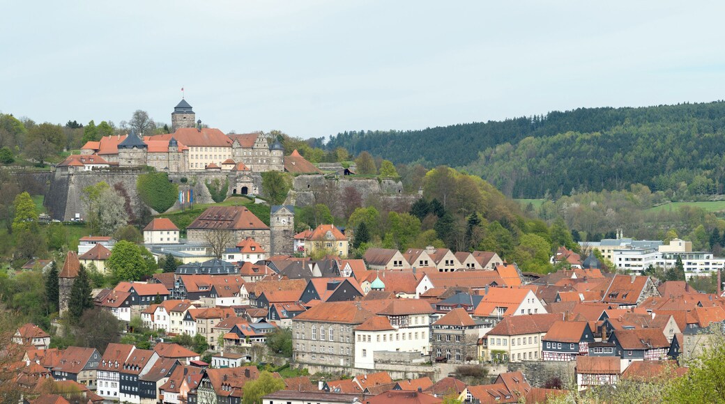 Die Festung Rosenberg über der oberfränkischen Stadt Kronach.