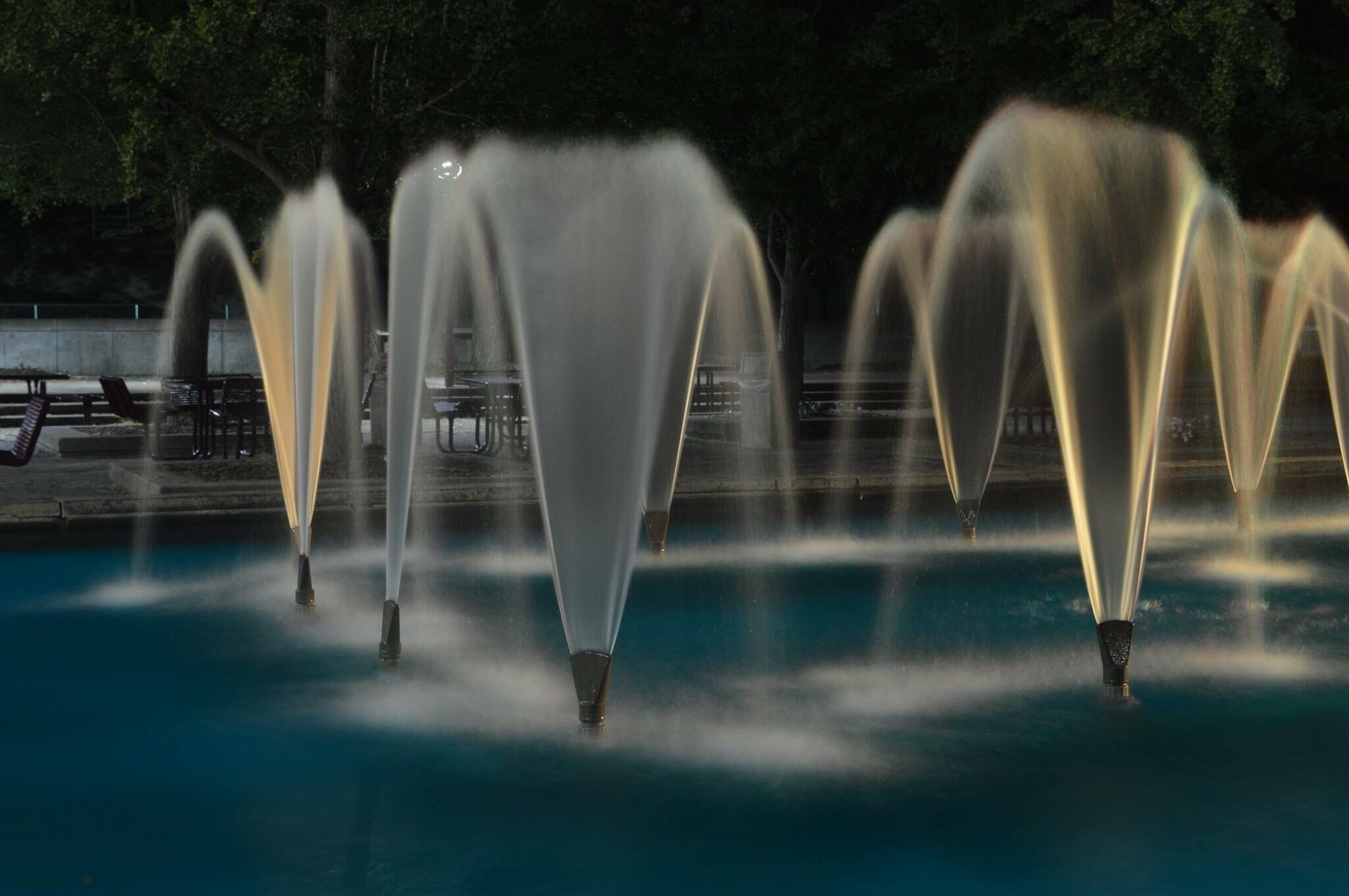 Took some of the fountain on campus tonight 