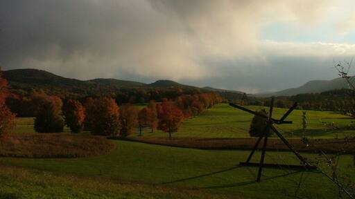 Gloomy cloud over Storm King sunset. Landscape architecture juxtaposed in the Northeast's Autumn. #GoldenHour