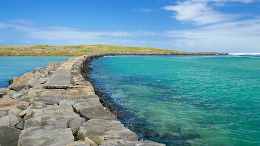 Griffiths Island Lighthouse featuring rugged coastline