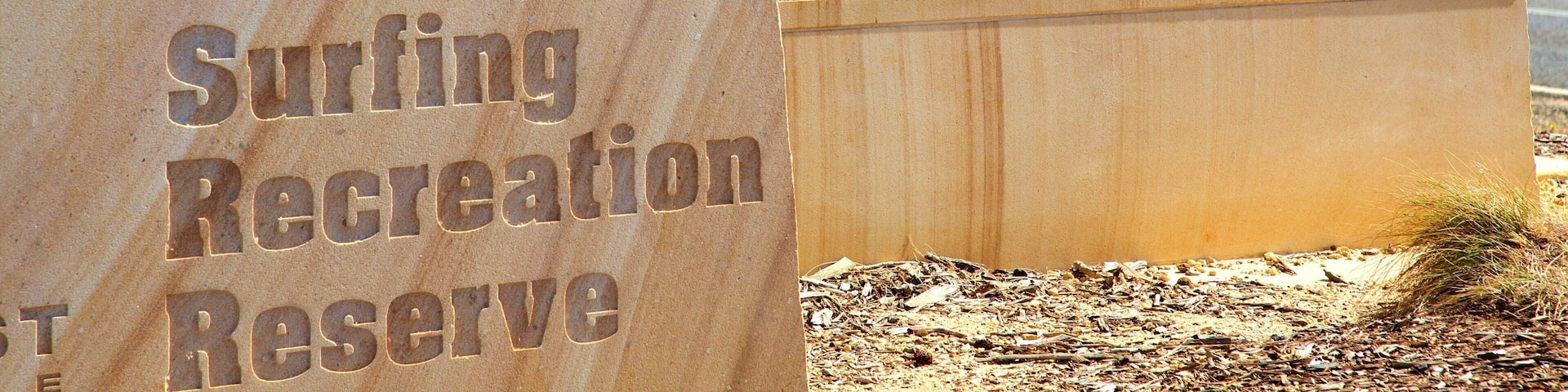 Bell\'s Beach showing signage