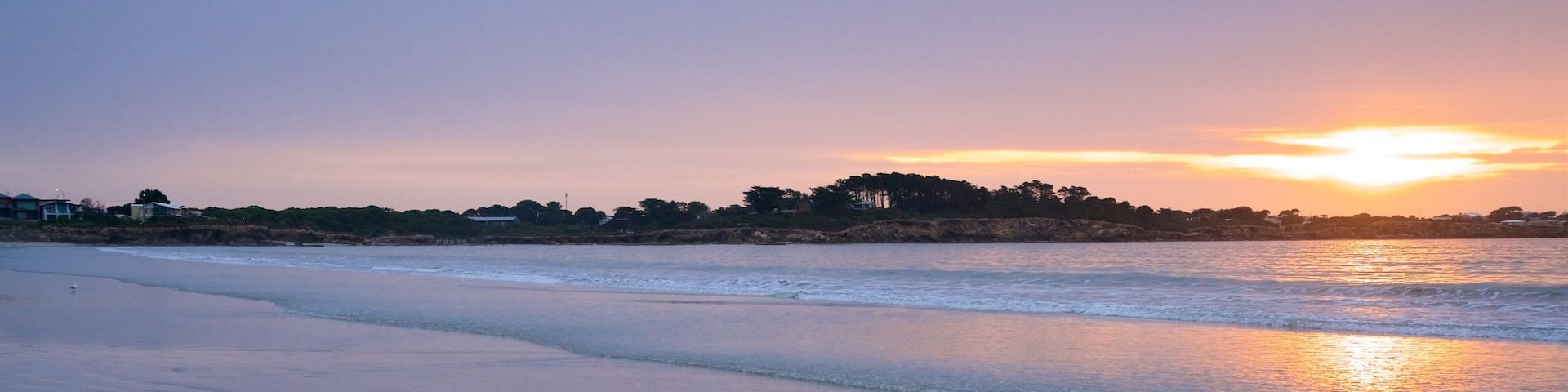 Long Beach featuring general coastal views, a sandy beach and a sunset