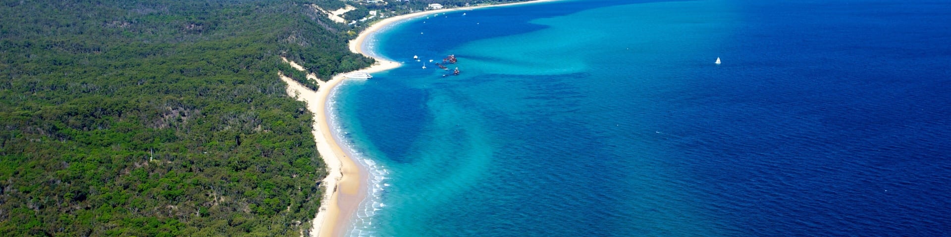 Moreton Island National Park featuring a beach, general coastal views and landscape views