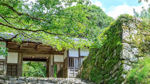 夏の秋月城跡 長屋門 福岡県朝倉市 Akizuki Castle Ruins in Summer Fukuoka-ken Asakura city