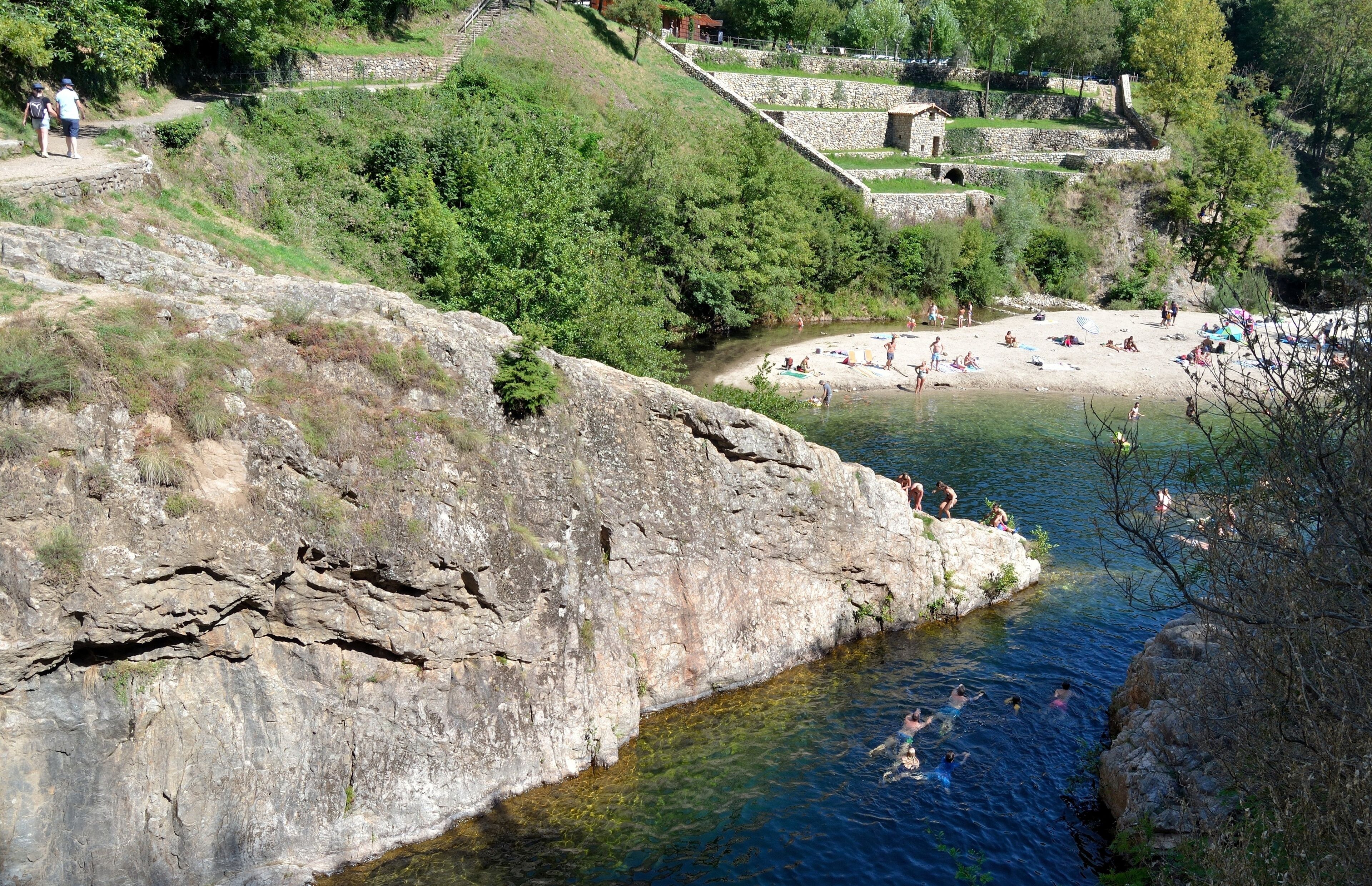Site du pont du Diable en Ardèche