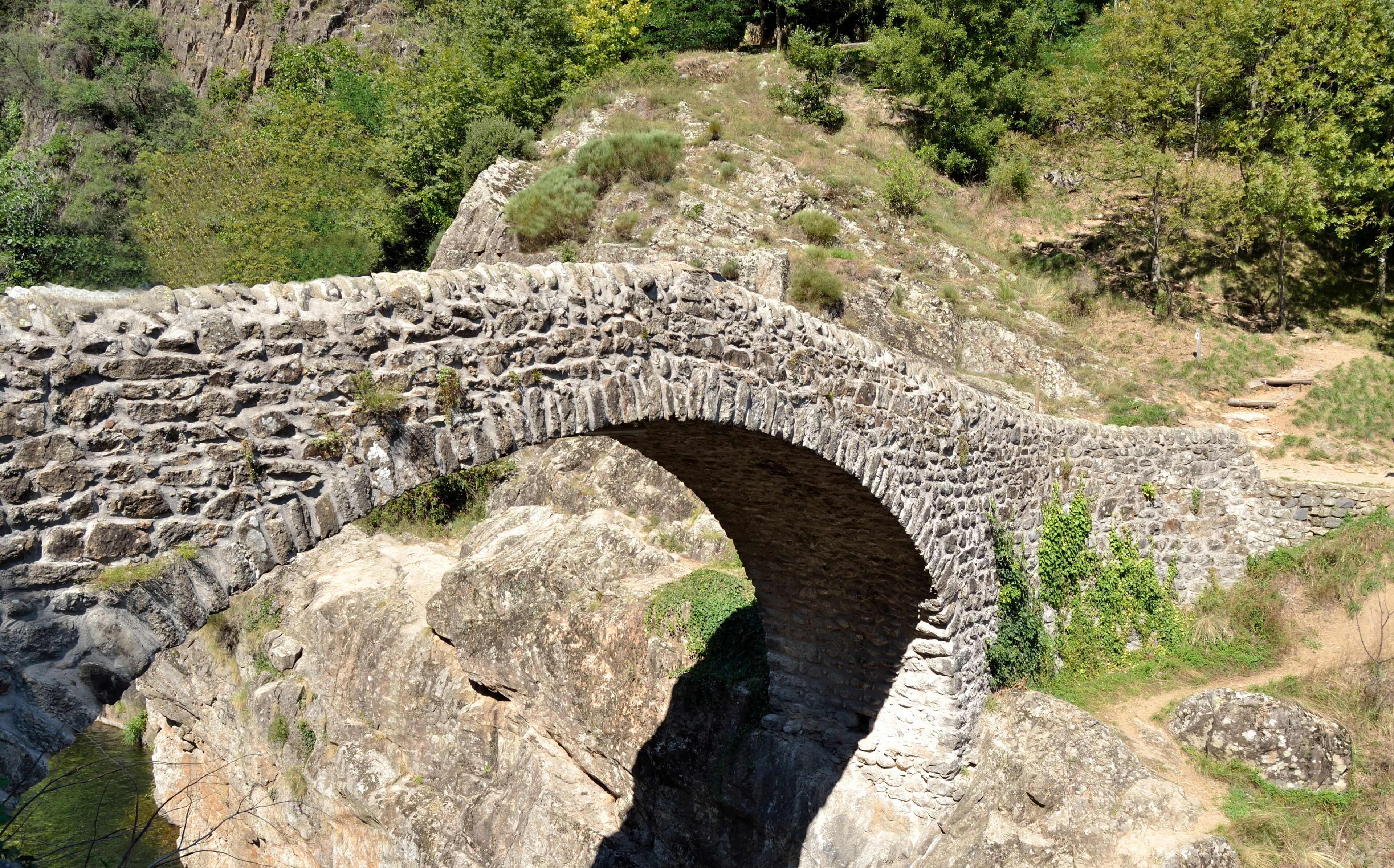 Site du pont du Diable en Ardèche