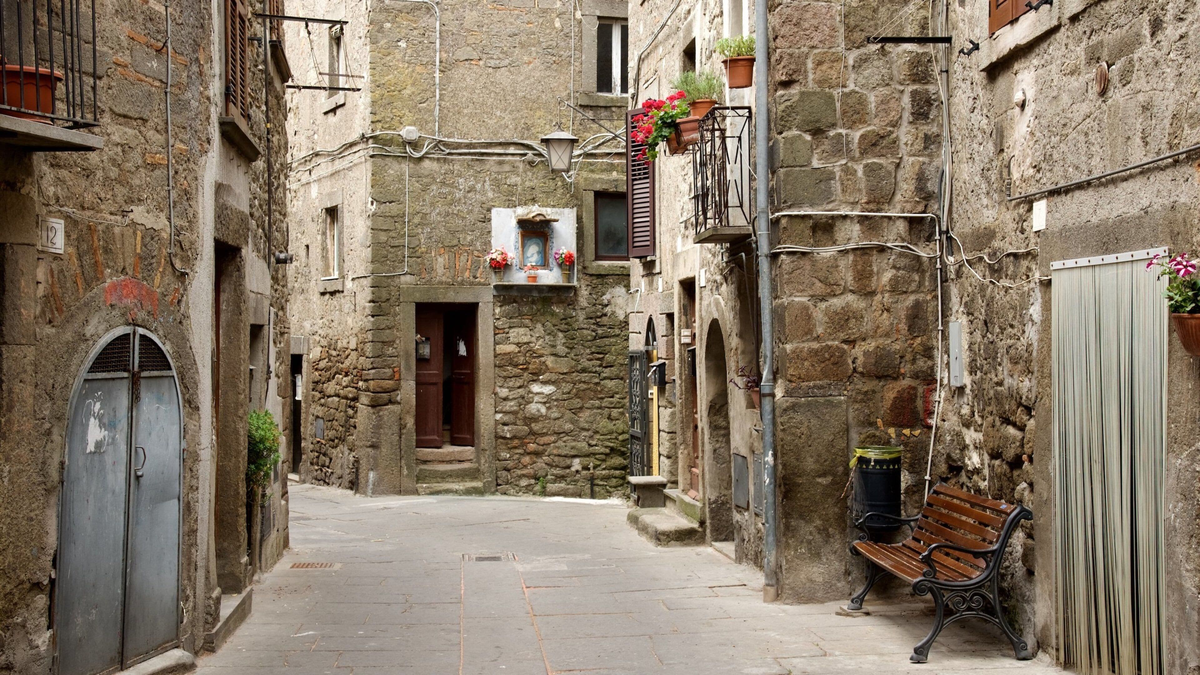 Bagnaia trong đó bao gồm kiến trúc di sản