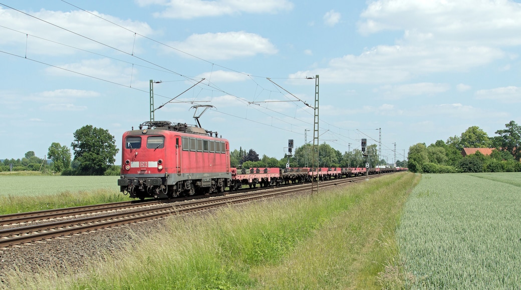 DBAG 140 837-6 mit einem Güterzug bei Nottuln-Appelhüsen