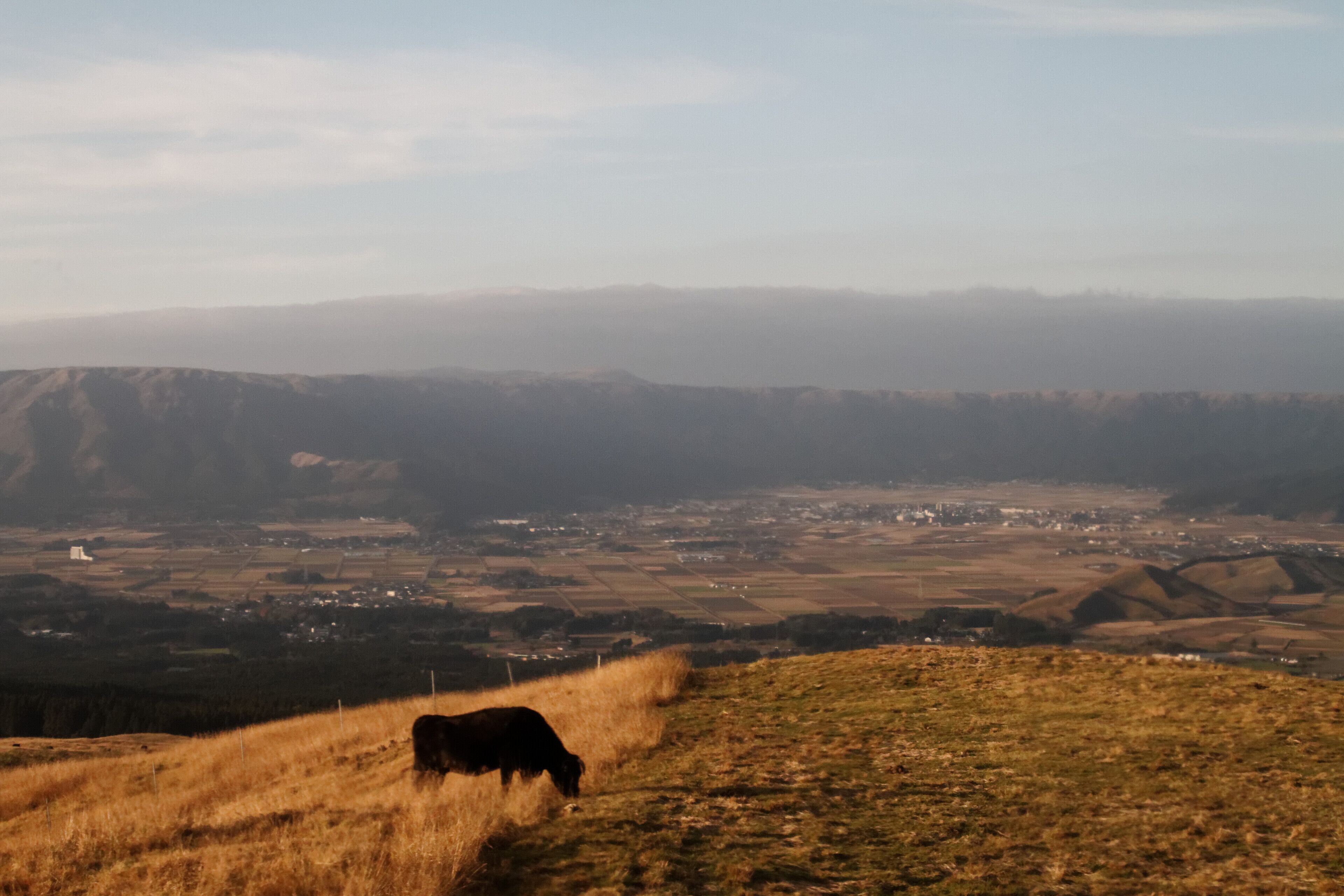 North view, with the north caldera wall in the distance