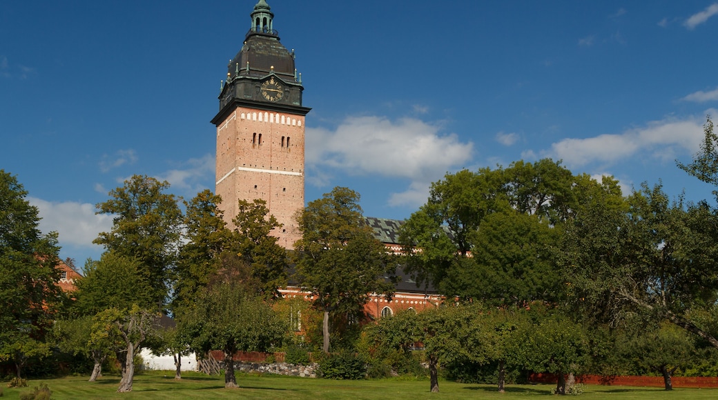 Medieval church in the historic part of Strangnas town, Sweden