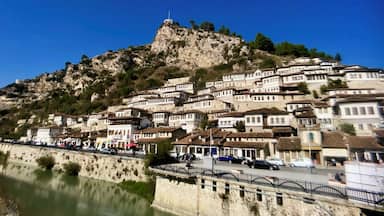 Unesco listed Berat in Albania. Taken from the bridge.