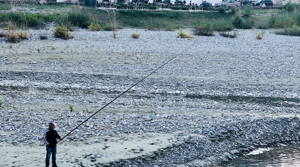 Fishing near the stream in Berat