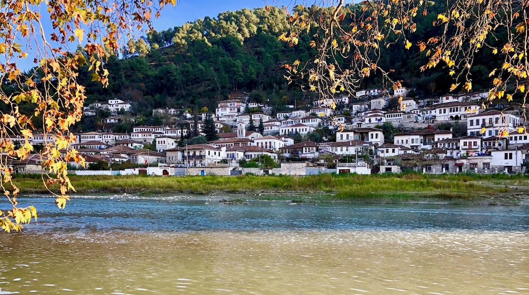 Nice old buildings by the river bank