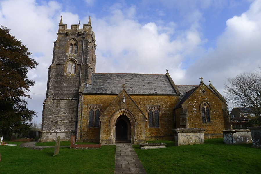St Andrew's parish church, Ansford, Somerset, seen from the south