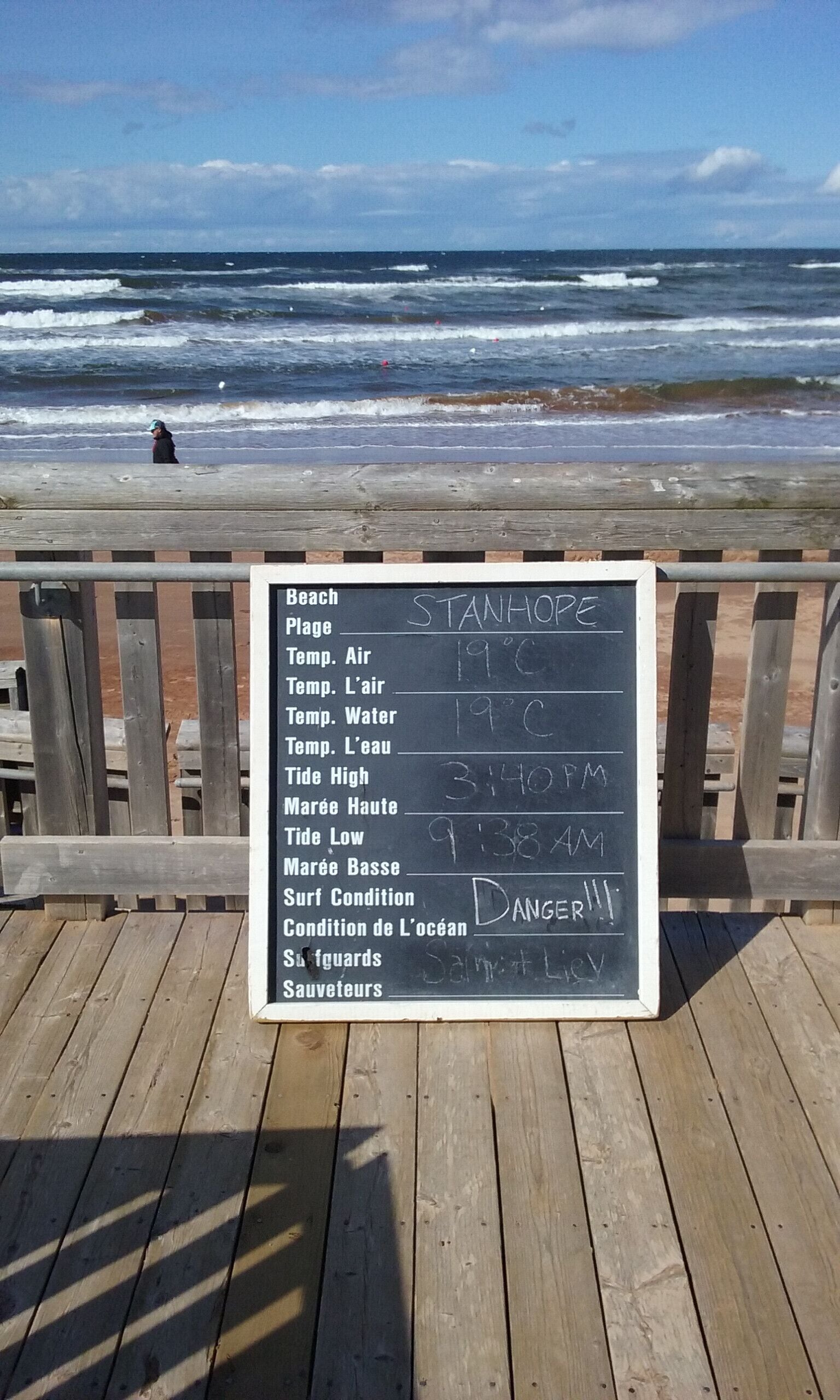 Love Canadian signage. #beachtips