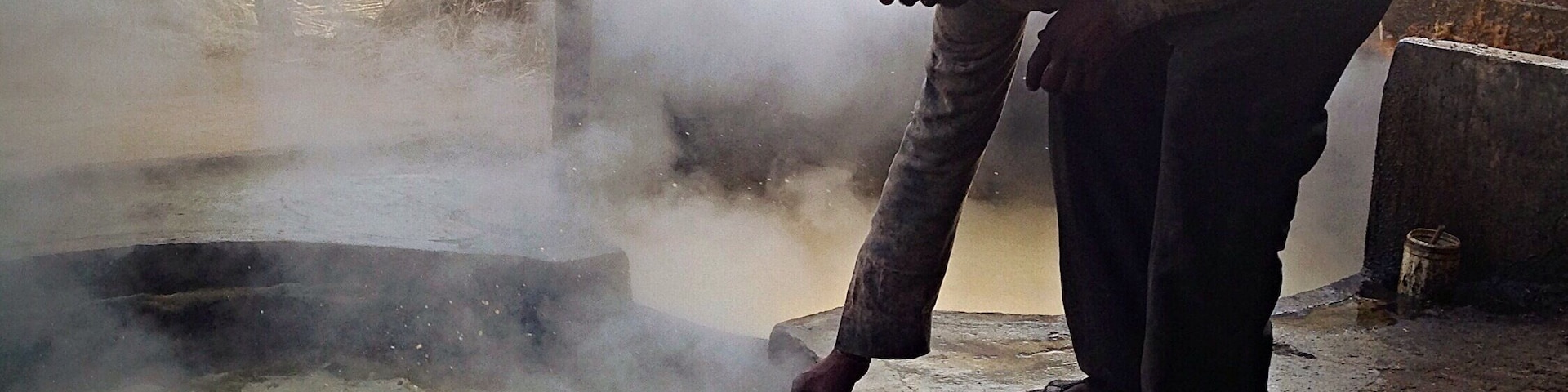 Working hard to make pure jaggery