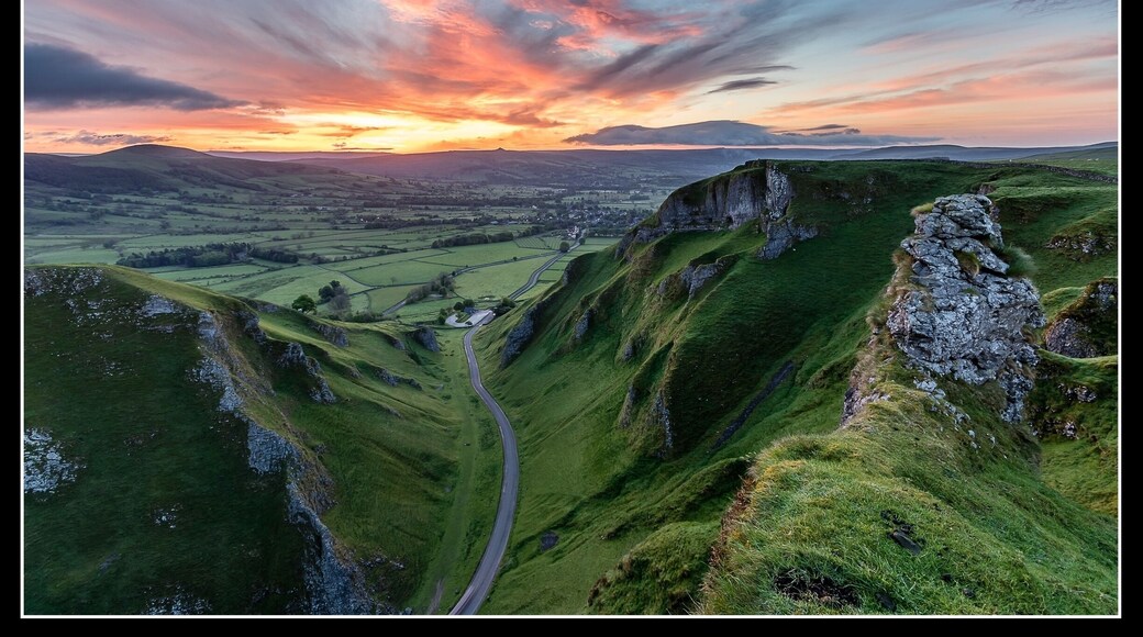 Sunrise at winnats pass, castleton Derbyshire
