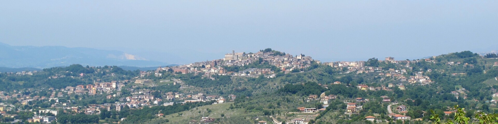 Vista su Ferentino da monte Radicino