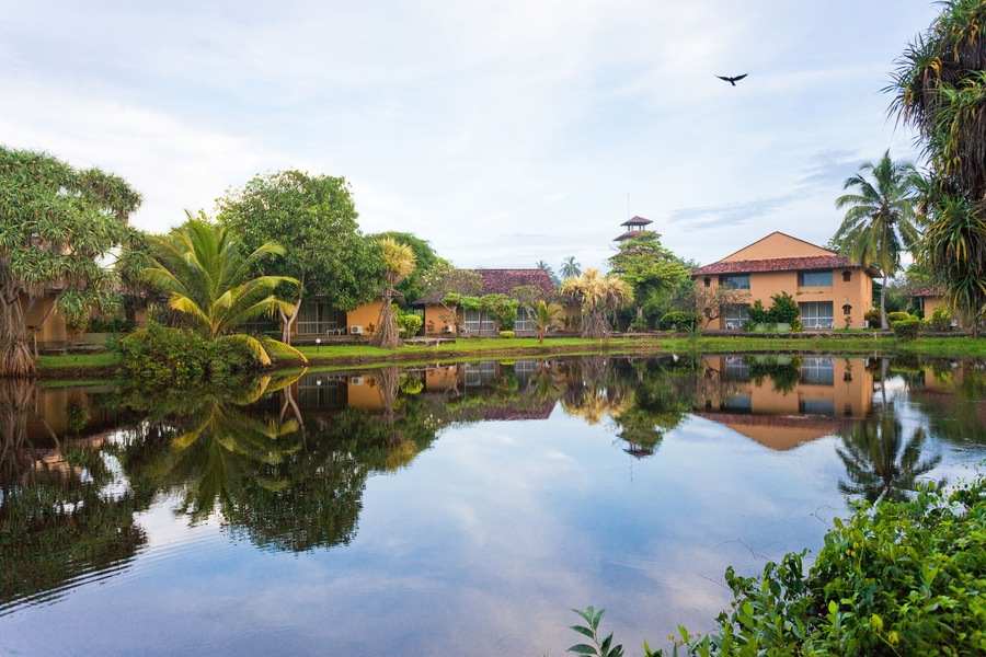 Glassy Lake Marawila, Sri Lanka, Asia