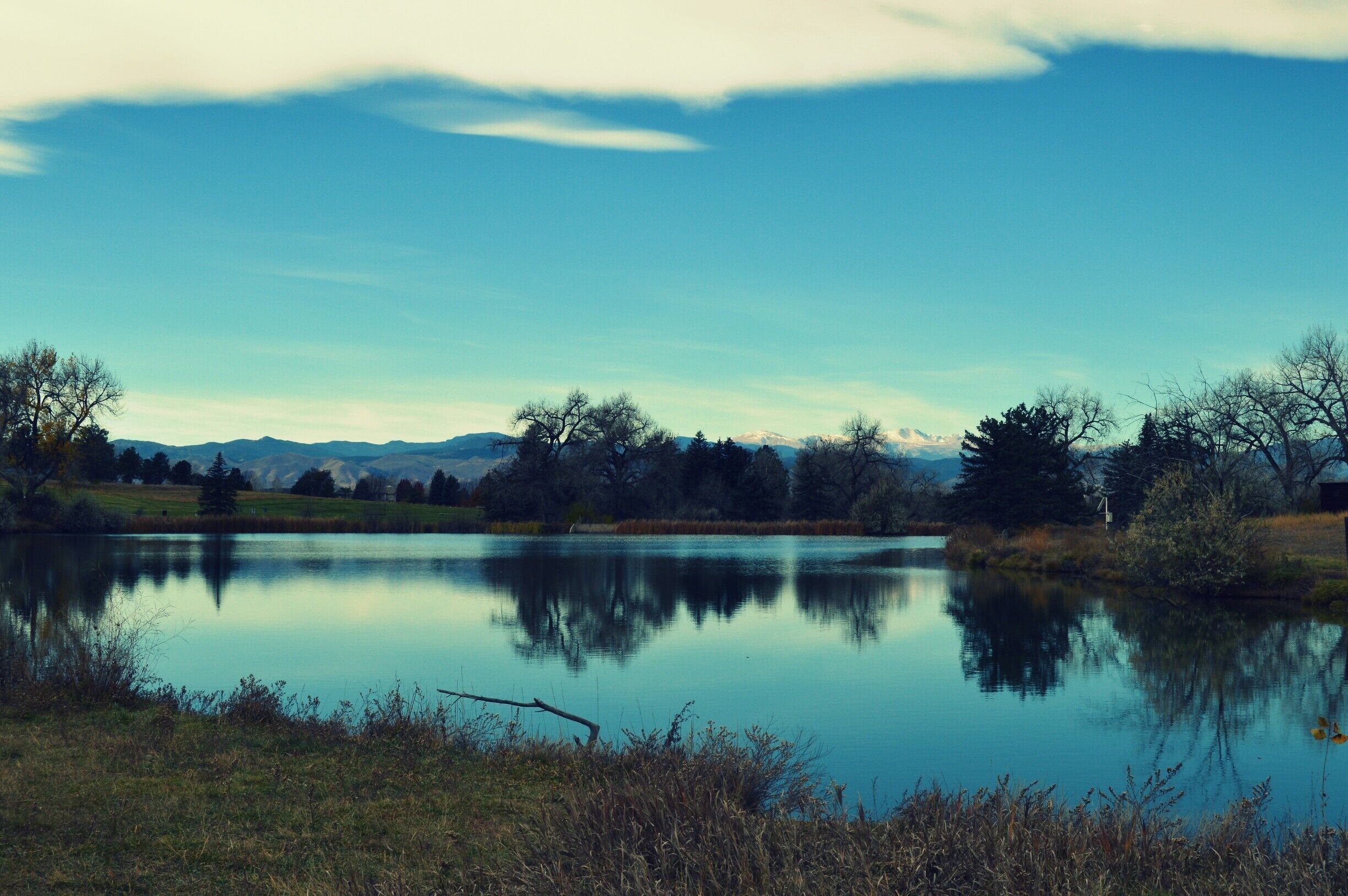The incredibly stunning Blackmer Lake. Located in a park that is surprisingly rarely visited.
#blue