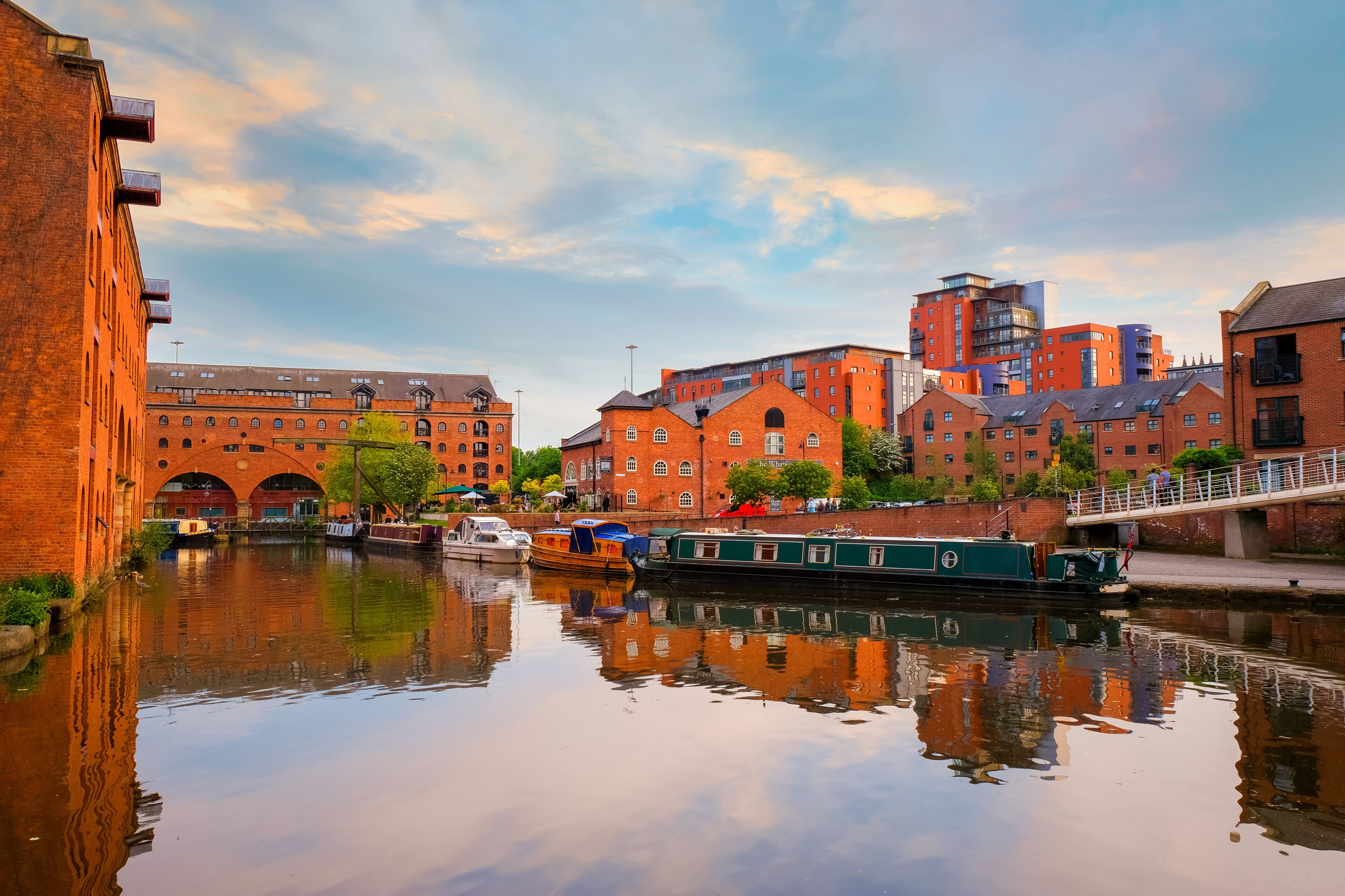 Castlefield, inner city conservation area in Manchester, UK