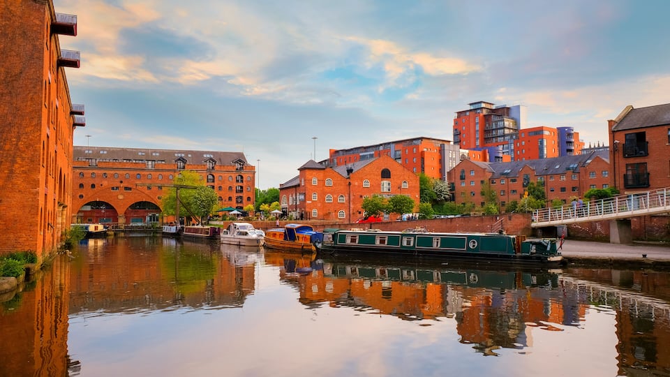 Castlefield, inner city conservation area in Manchester, UK