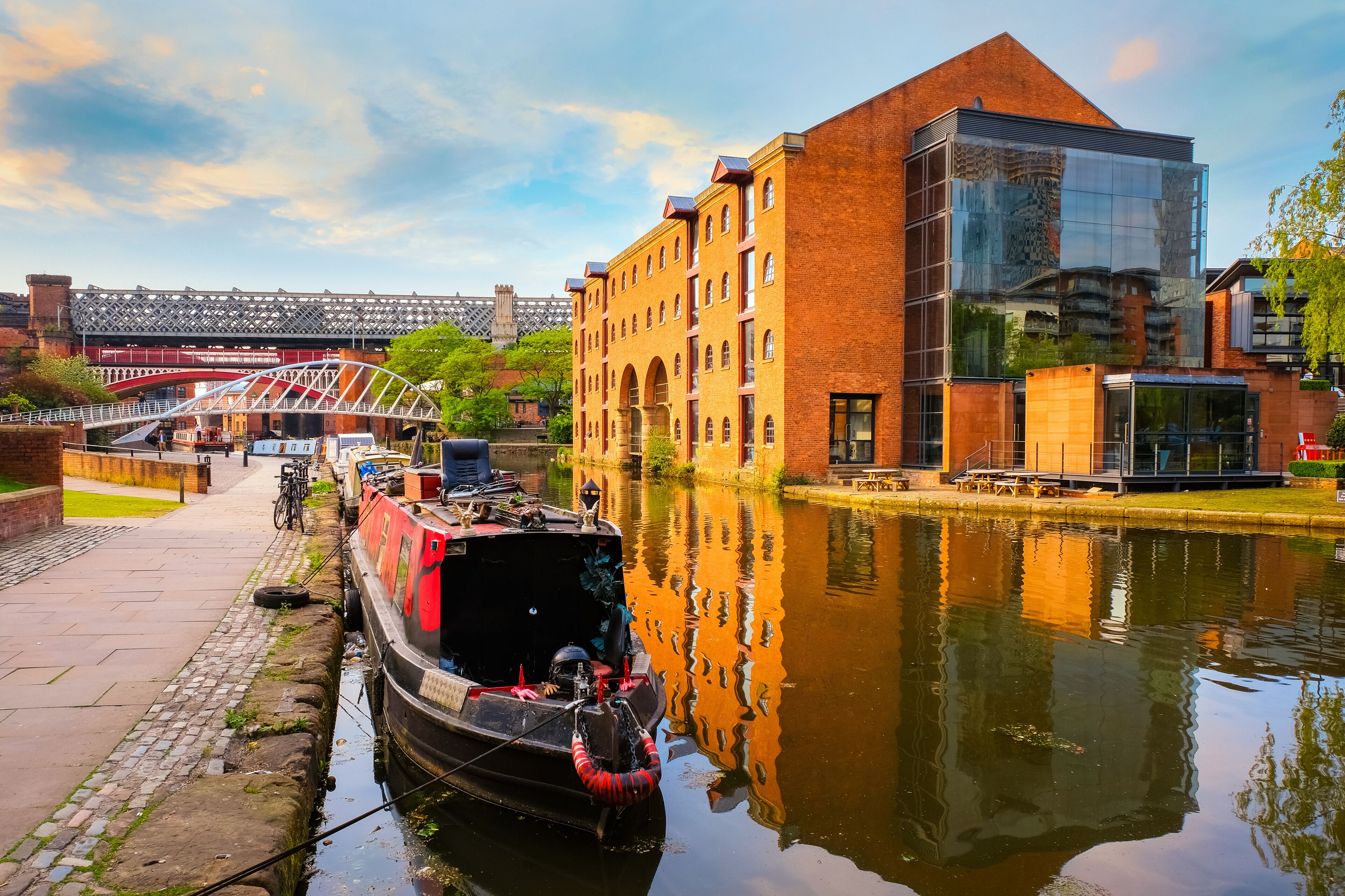 Castlefield - an inner city conservation area in Manchester, UK