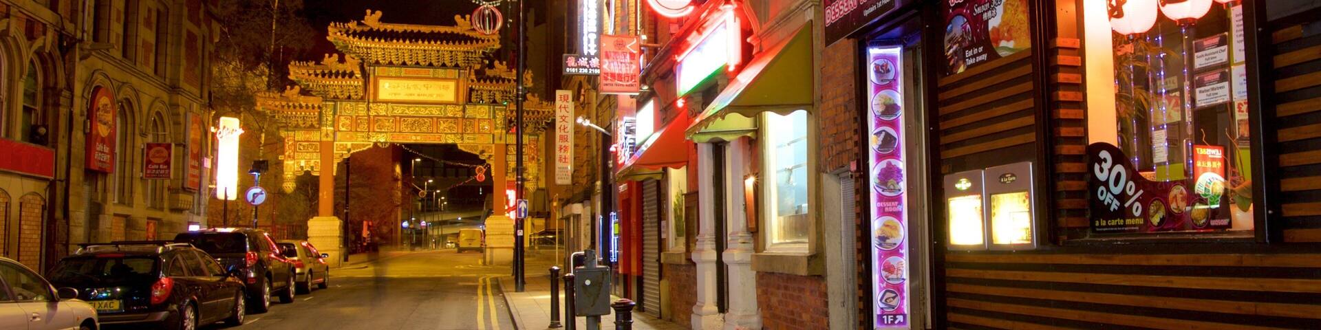 Chinatown das einen Beschilderung, Stadtansicht und Einkaufen