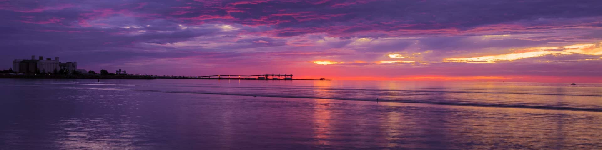 Dramatic cloudy landscape at the beach