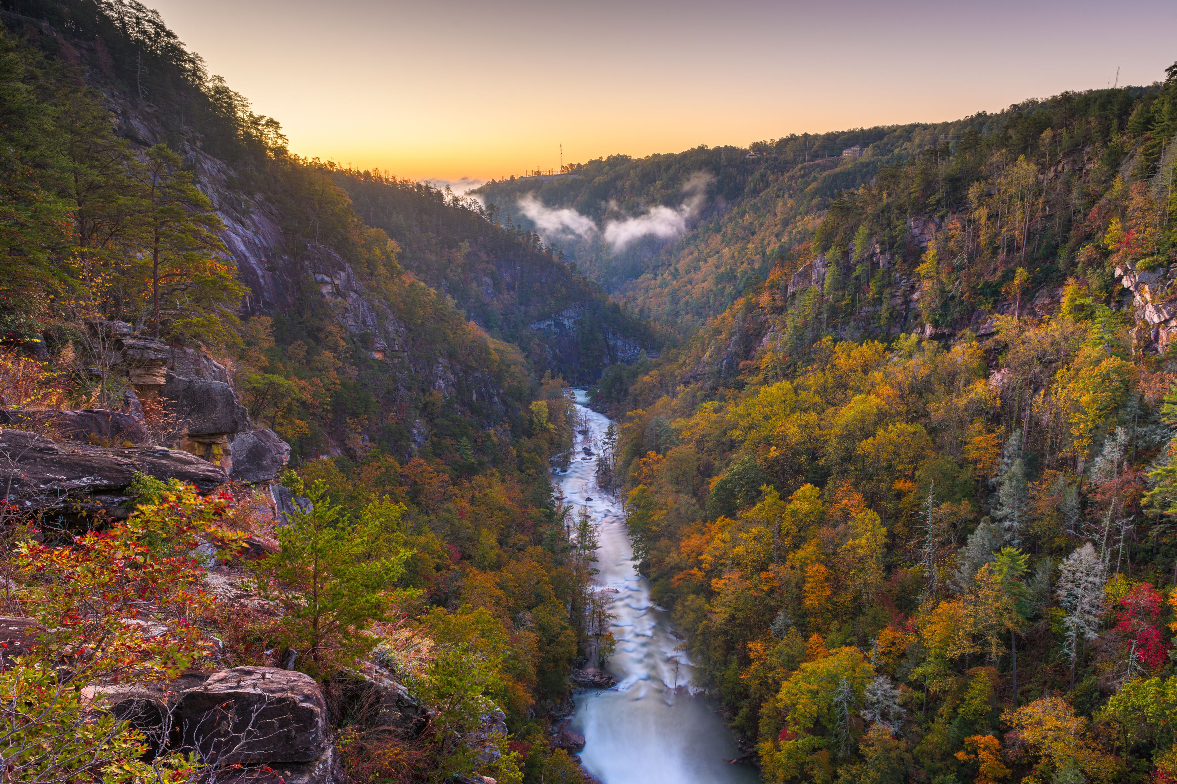 Tallulah Falls, Georgia, USA overlooking Tallulah Gorge