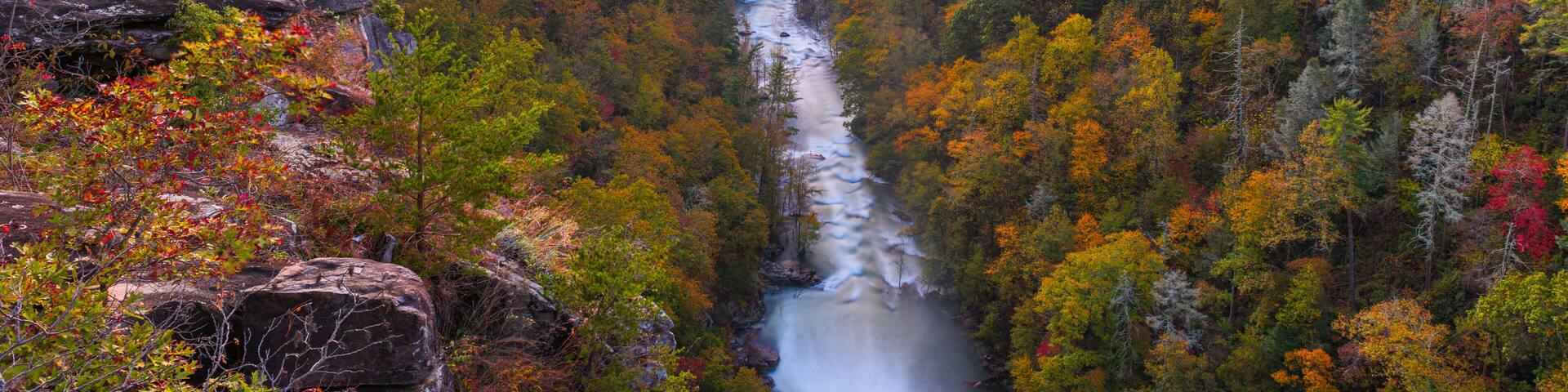 Tallulah Falls, Georgia, USA overlooking Tallulah Gorge